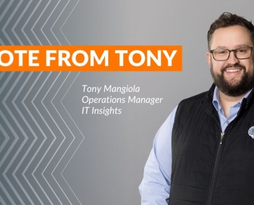 A Note from Tony